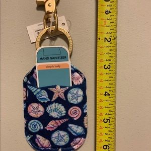 COPY - NWT Simply Southern Hand sanitizer holder keychain Blue Seashells